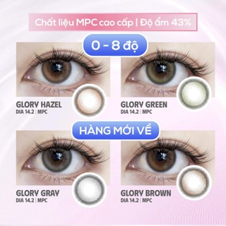 SLENS - Lens 1 NGÀY  1 CHIẾC  GLORY brown gray green hazel MPC - Kính áp tròng Hàn quốc Seoullens 
