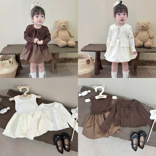   MUA 1 ĐƯỢC 2  VÁY BÍ THIẾT KẾ CHO BÉ TẶNG KÈM ÁO KHOÁC CDG SIÊU DỄ THƯƠNG - VÁY ĐẦM BÍ THIẾT KẾ CHO BÉ 