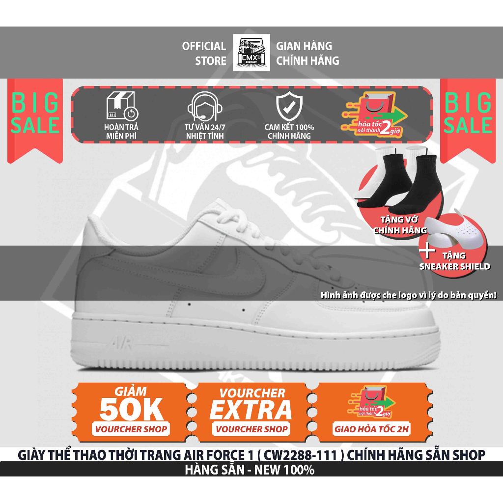 [ HÀNG CHÍNH HÃNG ] Giày THỂ THAO CHÍNH HÃNG AIR FORCE 1 ( CW2288-111 ) - AUTHENTIC 100%