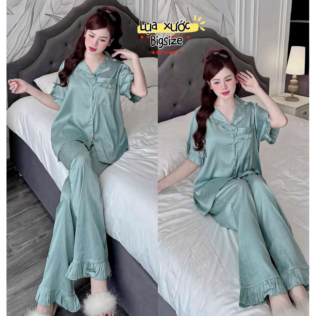Đồ bộ Lụa cao cấp 50-100kg bigsize mịn rũ bigsize