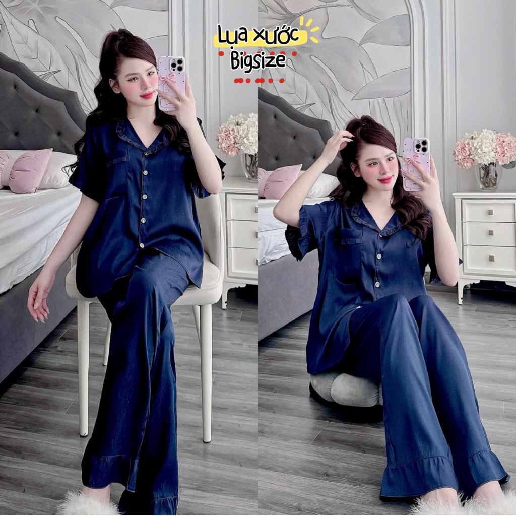 Đồ bộ Lụa xước thiết kế bigsize 50-100kg