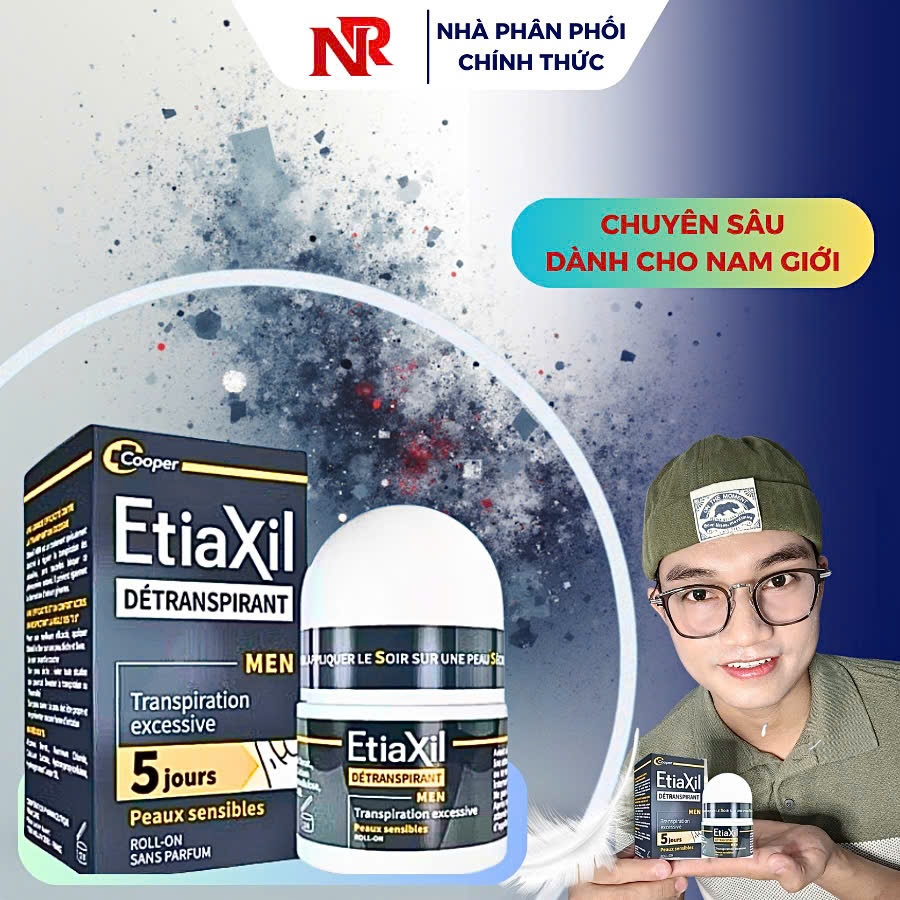 Lăn khử mùi mồ hôi dành cho nam giới Etiaxil Men 15ml
