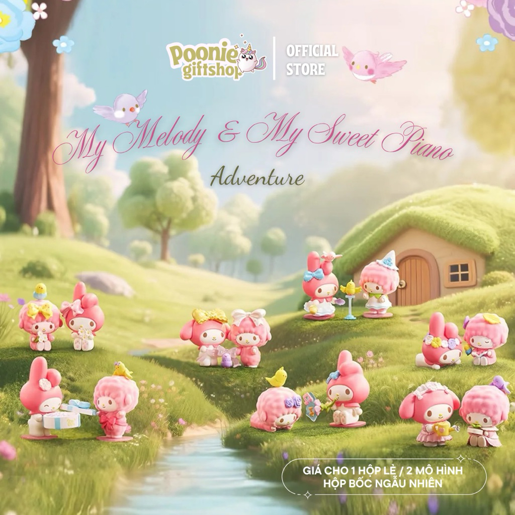 [ CHÍNH HÃNG SANRIO ] Hộp mô hình Blindbox My Melody x My Sweet Piano Adventure
