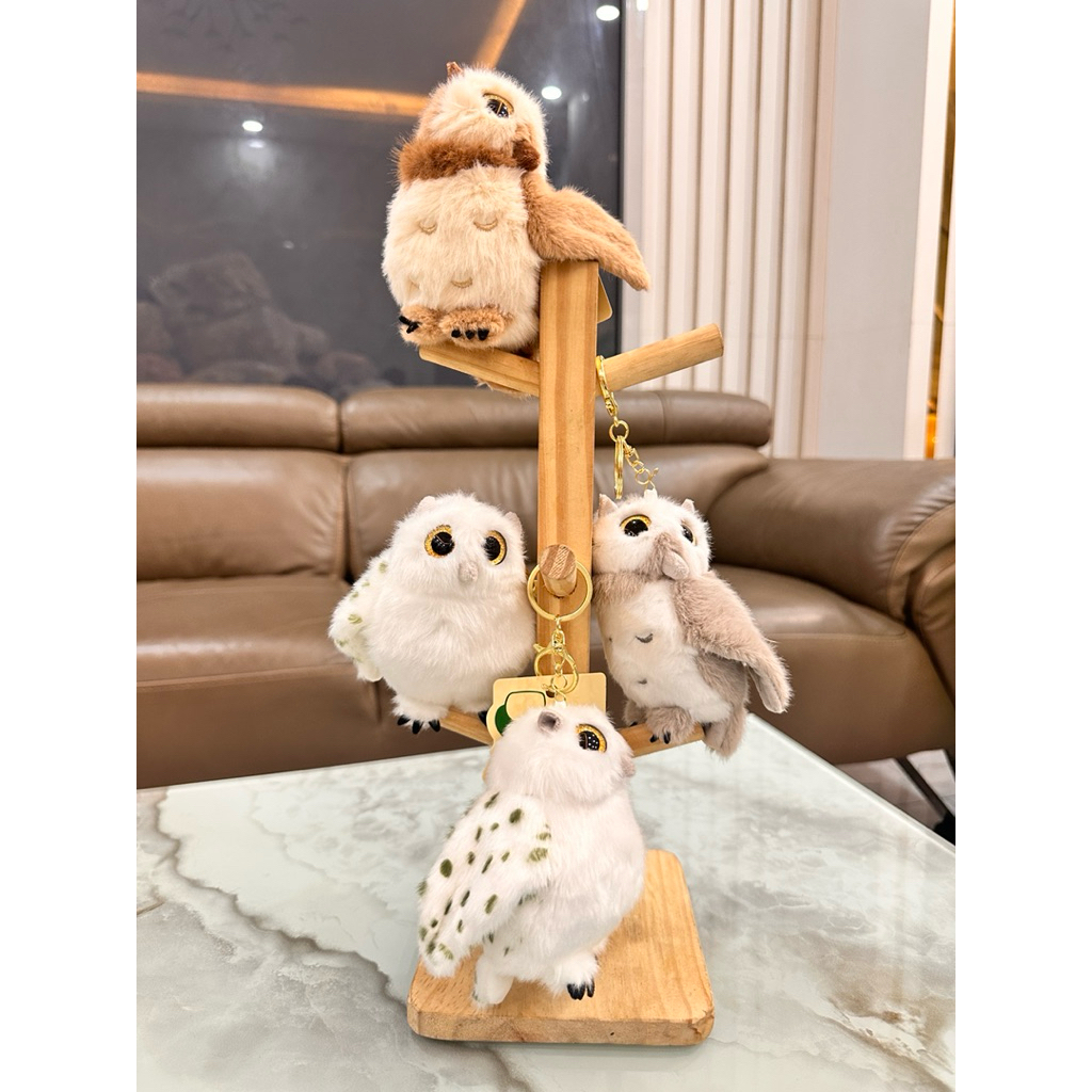 Móc Khóa Thú Bông Cú- Sóc Vô Tri Đáng Yêu QUÀ TẶNG SINH NHẬT Ý NGHĨA