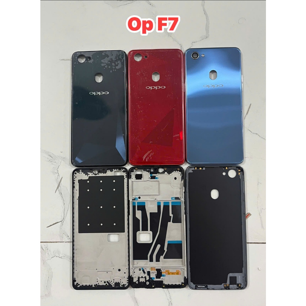 Lưng/Bộ Vỏ OPPO F7 (Sẵn Phím , Kính Cam + Khay Sim ) | Hàng Mới