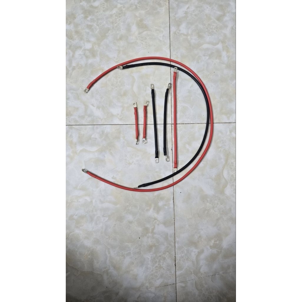 Combo Dây Nối Bình Xe Điện AWG 8-10 Sẵn Đầu Cos Dùng Nối Bình Xe Điện Xmen 133 Nối Bình IC Chịu Nhiệ