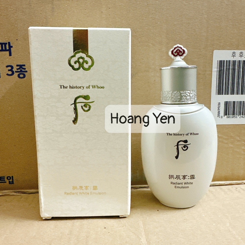 [LG HÀN QUỐC] Sữa dưỡng Whoo trắng 110ml - Whoo Radiant White Emulsion