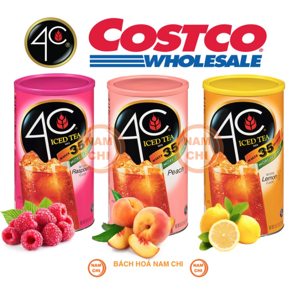 Bột Pha Trái Cây 4C ICED TEA Makes Up To 35 Quarts 2.34KG - Giải Khát Cực Đã Ngày Nắng Nóng (Chuẩn C