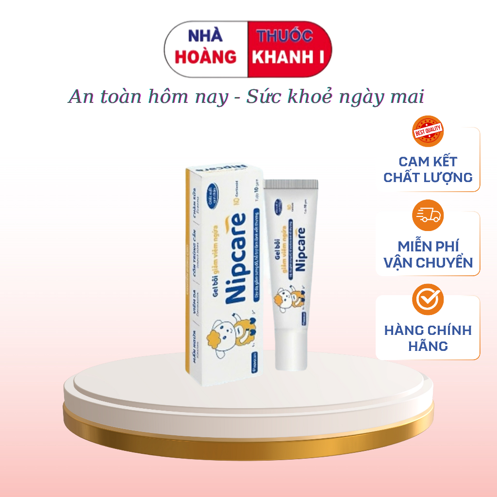 GEL BÔI GIẢM VIÊM NGỨA NIPCARE 15GR