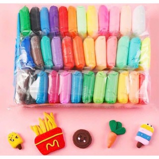  Đất Sét Tự Khô 36 Màu,24 Màu,12 Màu,Màu Trắng - Đất Nặn Tự Khô Nhật Bản Đồ Chơi Trẻ Em Cho Bé 