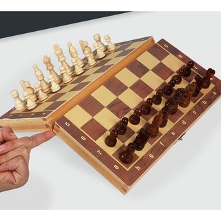  Cờ Vua Gỗ Nam Châm Cao Cấp - Bộ Cờ Vua Cao Cấp Bằng Gỗ Thông Tự Nhiên Có Gắn Nam Châm Size 29cm 