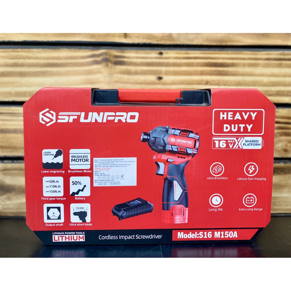 Máy Siết Vít 16V Sfunpro S16 M150A (Hộp nhựa)