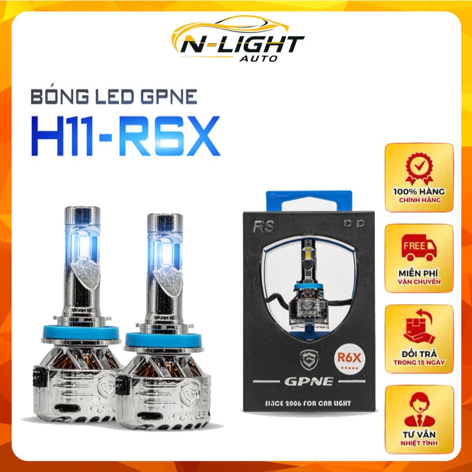 Đèn Led Tăng Sáng GPNE Chân H11 – R6X