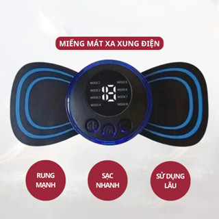 Máy massage xung điện vật lý trị liệu 8 chế độ 19 cấp độ, Miếng dán massage mini sung điện toàn thân