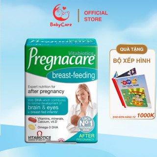  Pregnacare Breast Feeding Vitamin Cho Mẹ Sau Sinh Lợi Sữa Bổ Sung Canxi Sắt Kẽm Omega 3 Hộp 84v 