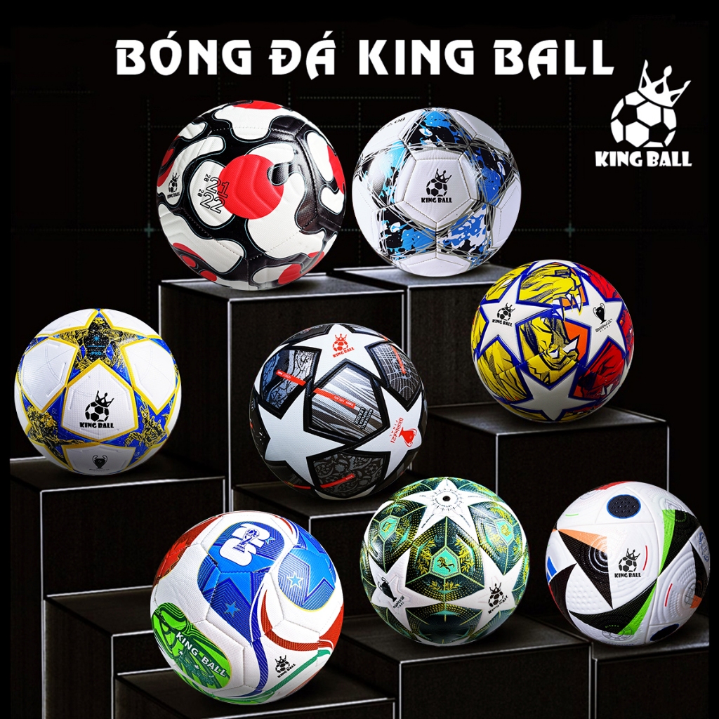 Bóng Đá Chính Hãng King Ball Số 3 4 5 Trái Banh Da Trẻ Em Học Sinh Giá Rẻ Đá Sân Bê Tông Cỏ Nhân Tạo
