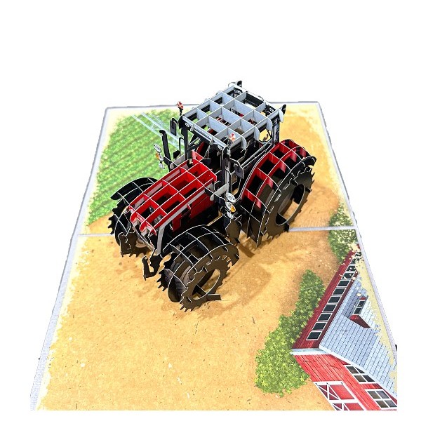H36 - 🚜 Thiệp 3D Xe Máy Cày – Viethands Giftshop