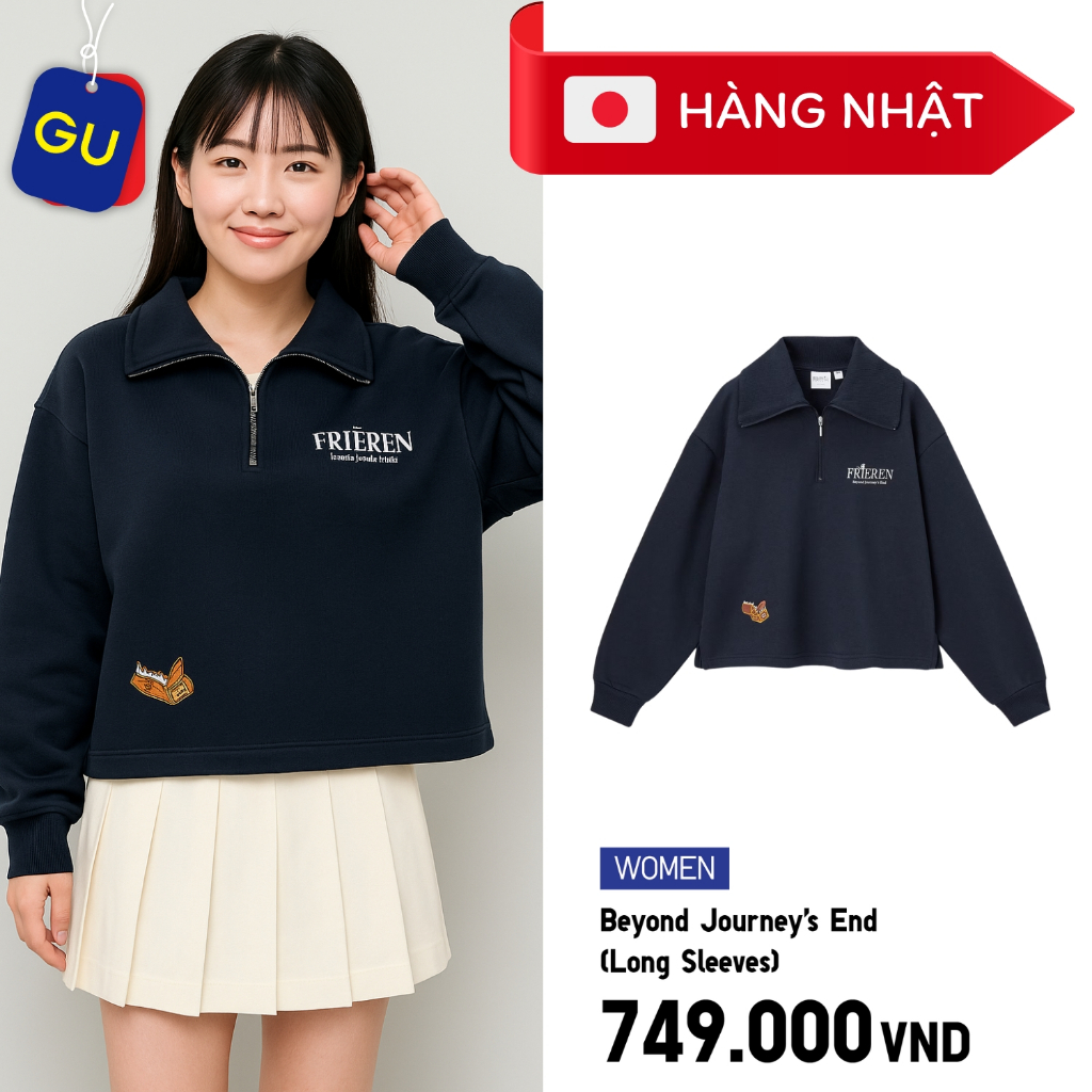 [HÀNG NHẬT] Áo Cổ Thủy Thủ GU Frieren Beyond Journey's End Phiên Bản Giới Hạn Anime - 355965