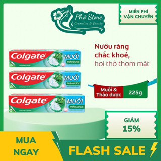  Combo 3  Tuýp Kem đánh răng Colgate bảo vệ nướu Muối Thảo Dược Herbal Salt 225g 