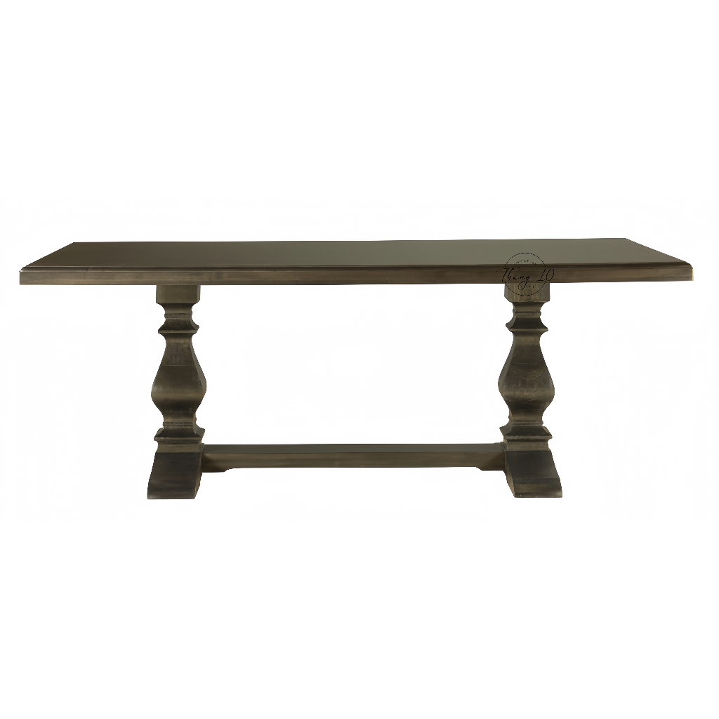 Bàn Ăn Chữ Nhật Ashford Gỗ Tự Nhiên Cổ Điển, Dài 2m x Sâu 1m - Liên Hệ Trước Khi Đặt Hàng