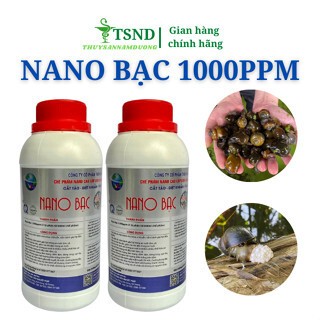 Nano bạc Việt Pháp 1000ppm, diệt khuẩn cho ốc nhồi, ốc bươu đen