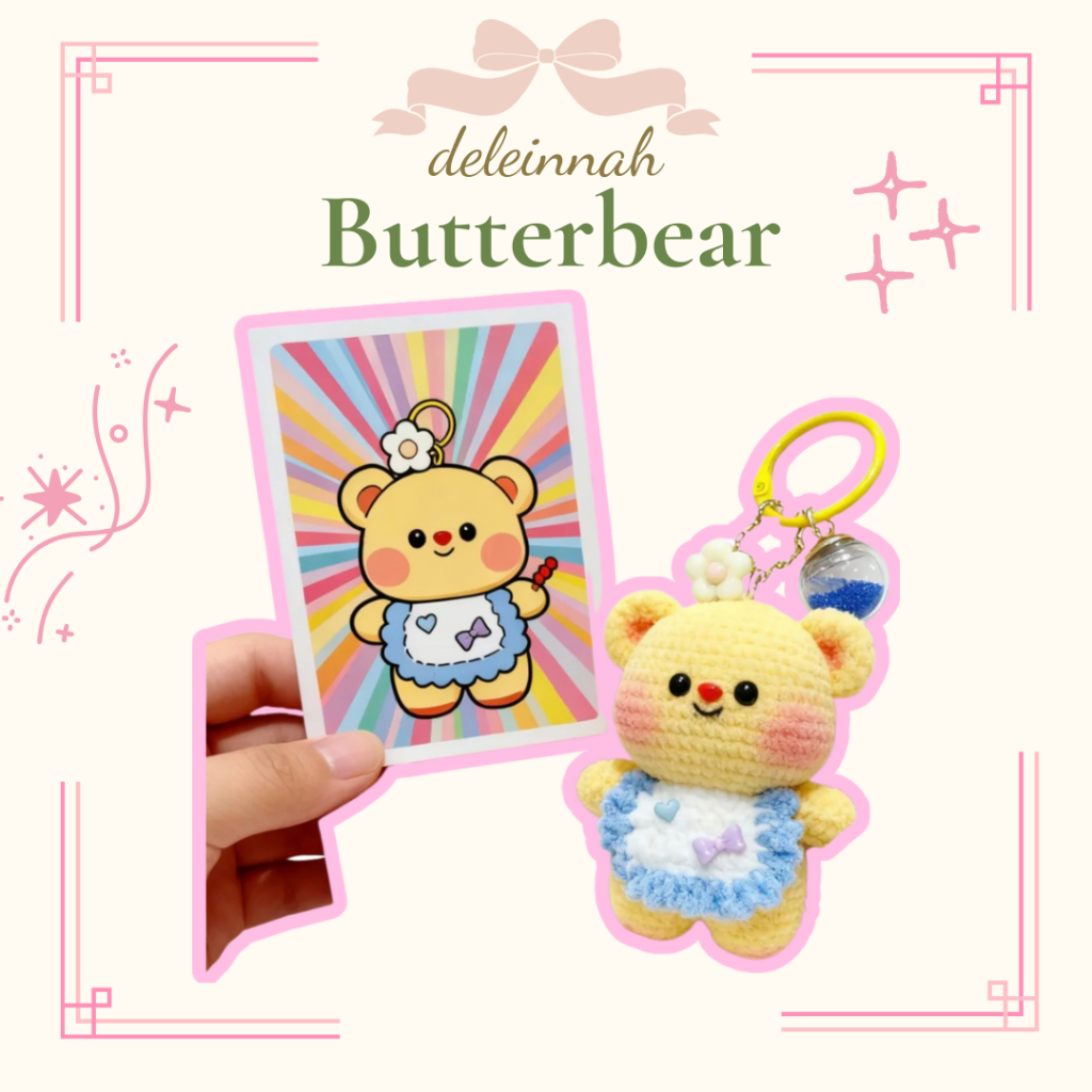 DELEINNAH ButterBear - Móc khóa butterbear đáng yêu