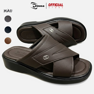  Dép Da Nam Quai Bản Đế Nâng 4CM,Dép Trung Niên Cao Cấp Bảo Hành 6 Tháng. 