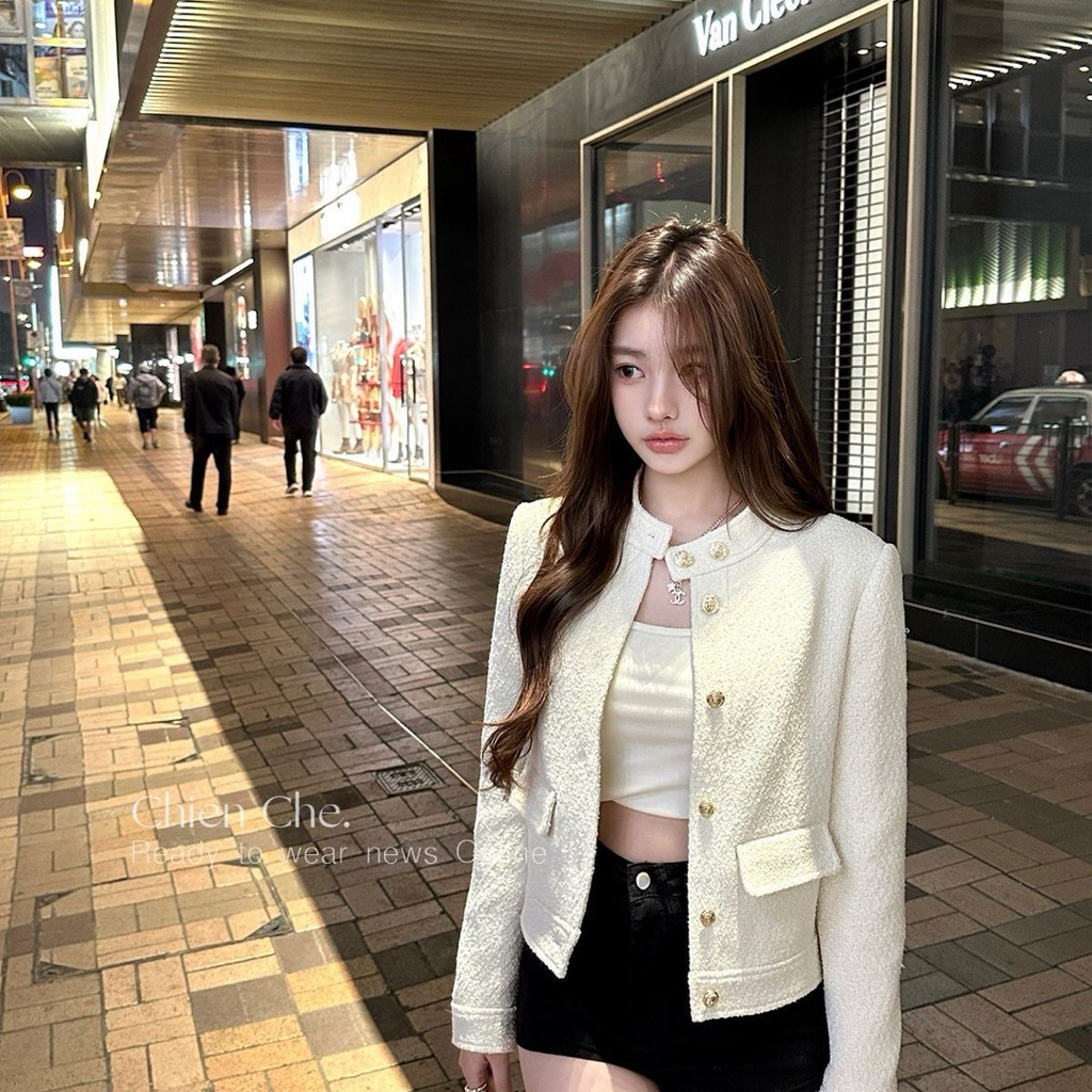 𝑪𝒉𝒐𝒄𝒐•[Order] Áo Khoác Cổ Tàu Có Túi