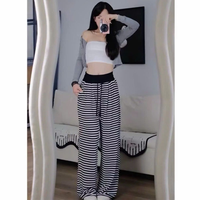 Quần ống rộng nỉ 2 da cao cấp cúc cài co giãn nữ m50 m55 m60 - Quần thể thao ống suông dài cạp chun đi học thể dục nhà | BigBuy360 - bigbuy360.vn