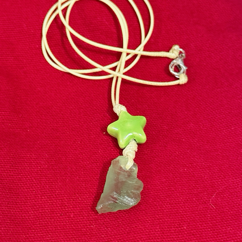 Dây Chuyền trang sức đá thô Fluorite /madebyDion/