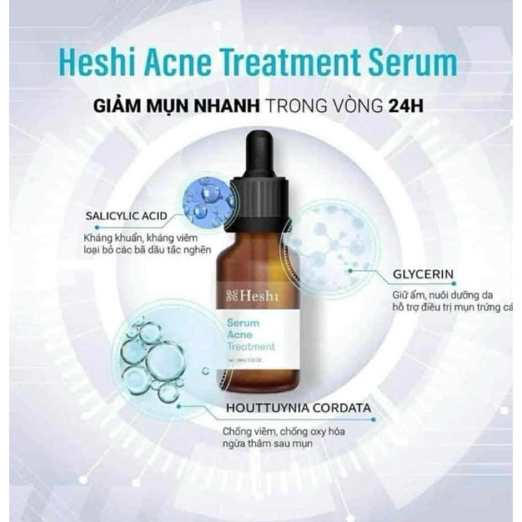 Serum mụn heshi 5ml (lọ chiết)