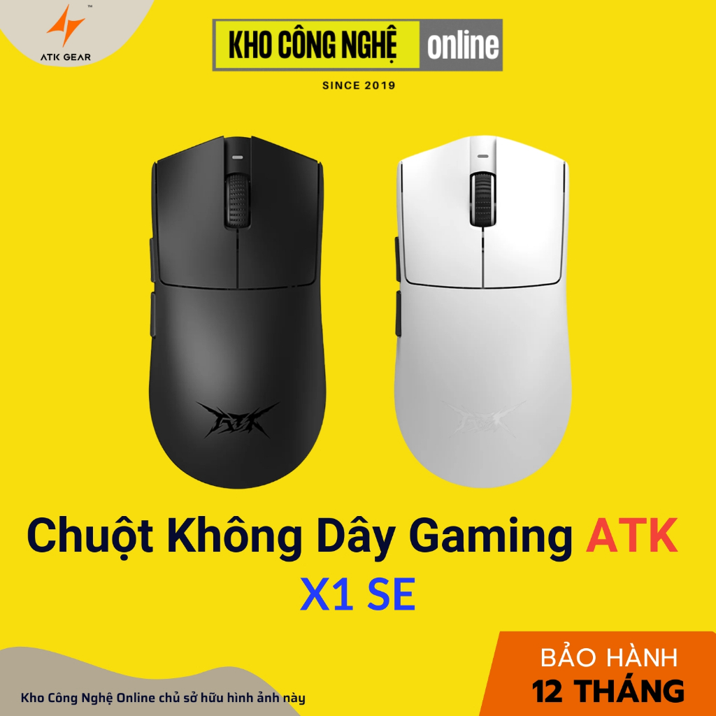 Chuột không dây ATK X1 SE Tri-Mode (Hàng Chính Hãng)