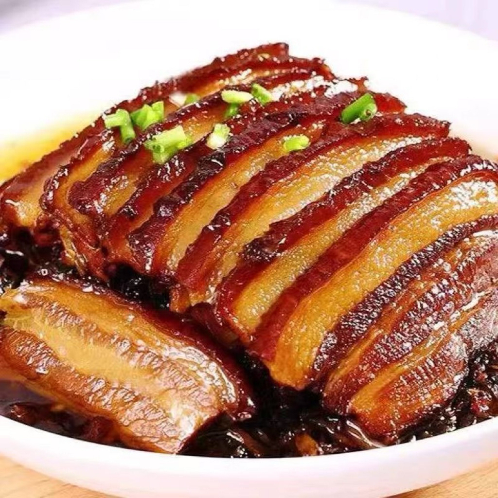 Thịt ba chỉ kho cải xanh (300g) - Thịt ba chỉ kho cải xanh kiểu Khách Gia - Thịt ba chỉ nấu sẵn với 