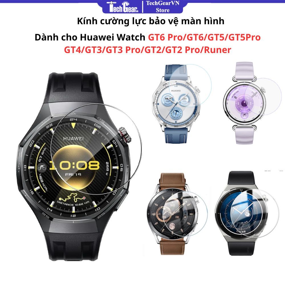 Kính cường lực dành cho Huawei Watch GT6/GT6 Pro/GT5 Pro/GT5/GT4/GT3/GT2/GT Runer
