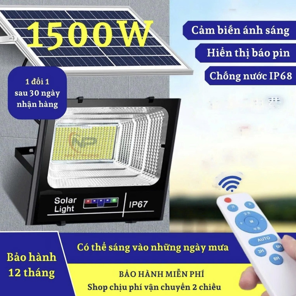 ĐÈN NĂNG LƯỢNG MẶT TRỜI IP68 1500W