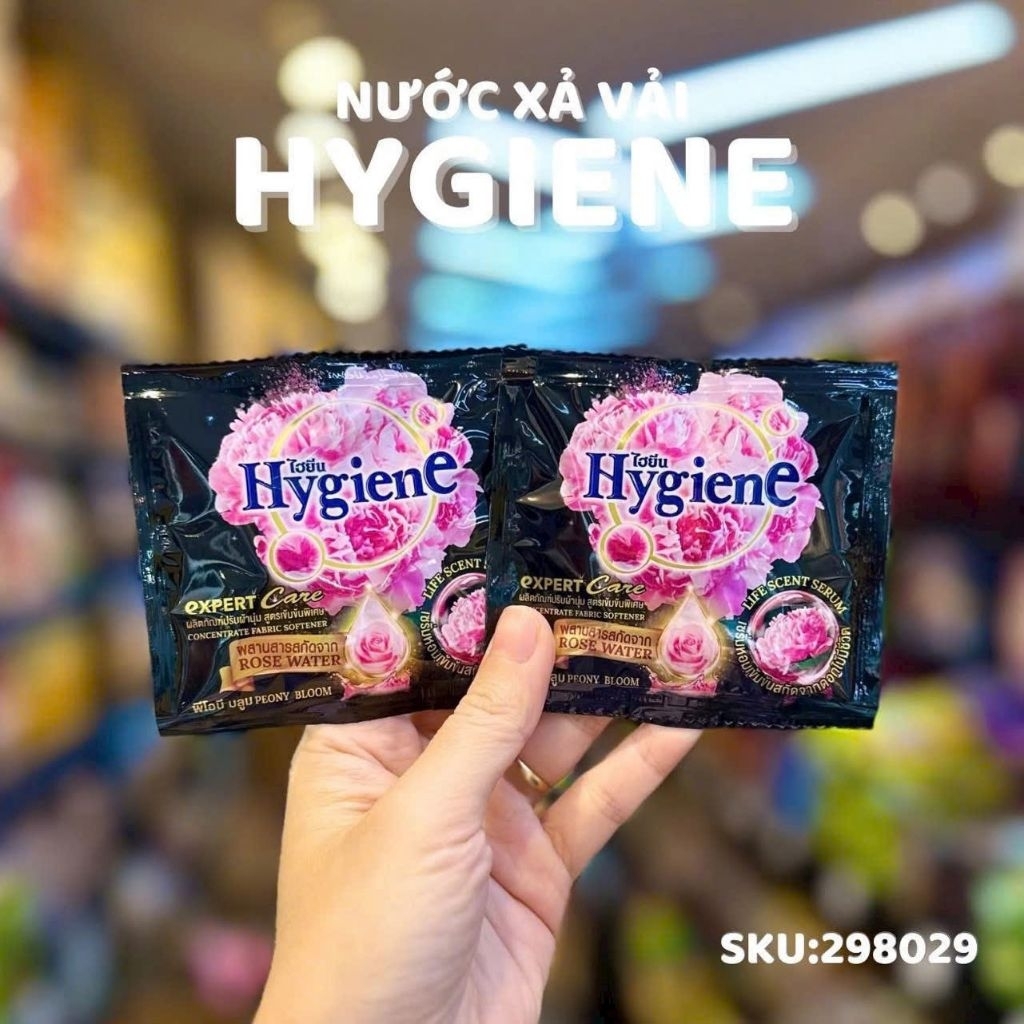 (set 10dây×12goi)Nước xả đậm đặc mềm vải Hygiene 20ml