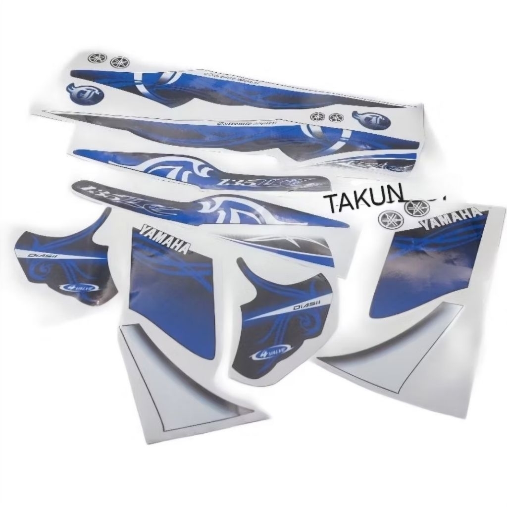 Bộ tem LC 135 xe EXCITER 2006-2010 xanh