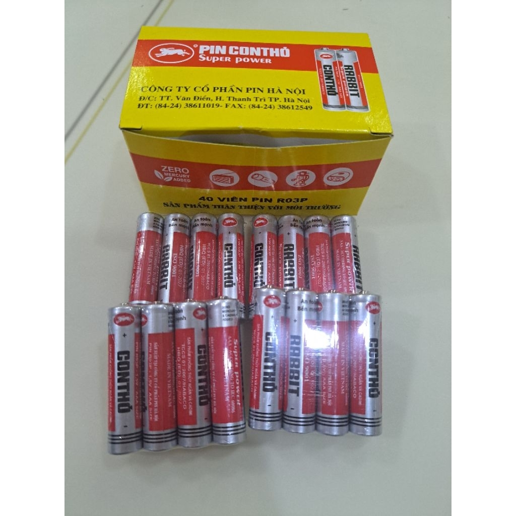 20 viên PIN CON THỎ AAA