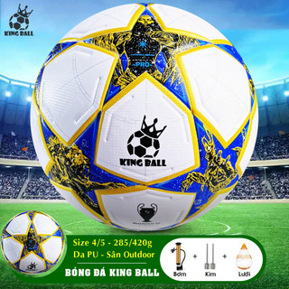 Bóng Đá Chính Hãng King Ball Số 3 4 5 Trái Banh Da Trẻ Em Học Sinh Thi Đấu Sân Bê Tông Ngoài Trời