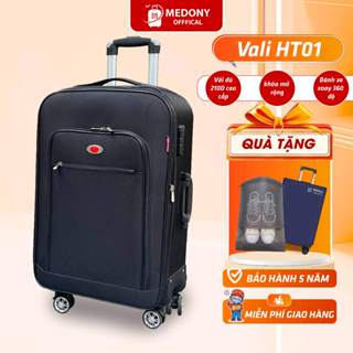  Vali Vải Dù Medony HT01 Size 20 24 28 – Chất Vải Dày Dặn Chống Va Đập Chống Thấm Nước Bánh Xe Xoay 360 