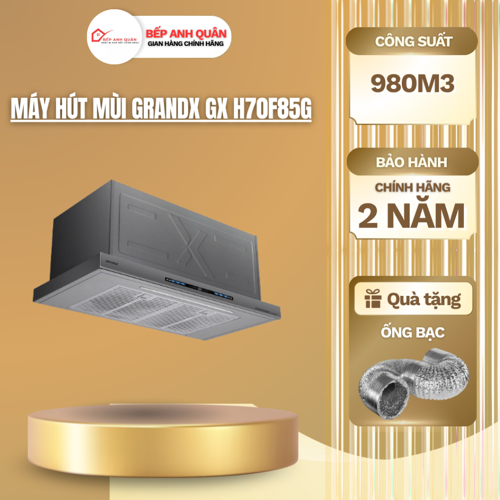 Máy Hút Mùi GRANDX GX H70F85G | HÀNG CHÍNH HÃNG