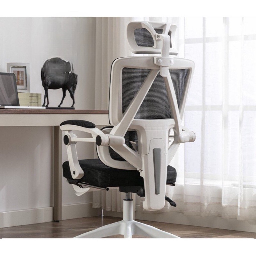 GHẾ CÔNG THÁI HỌC ERGONOMIC CAO CẤP LƯỚI THOÁNG KHÍ Chống Đau Lưng, Tựa Đầu & Tay Vịn Điều Chỉnh | BigBuy360 - bigbuy360.vn