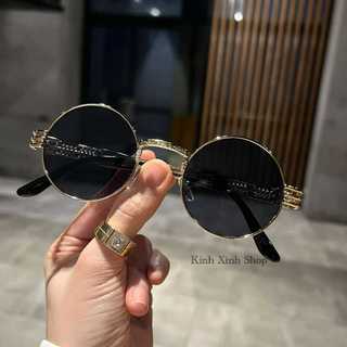 (Hàng cao cấp) Kính râm Mắt tròn thời trang retro cap cấp cho nam nữ