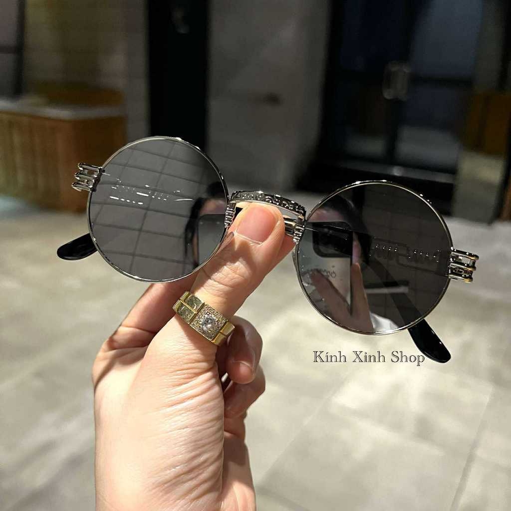(Hàng cao cấp) Kính râm Mắt tròn thời trang retro cap cấp cho nam nữ