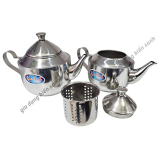  Bình trà inox có lõi lọc sâu cao cấp dung tích 500ml 600ml - Ấm pha trà inox có lõi lọc 