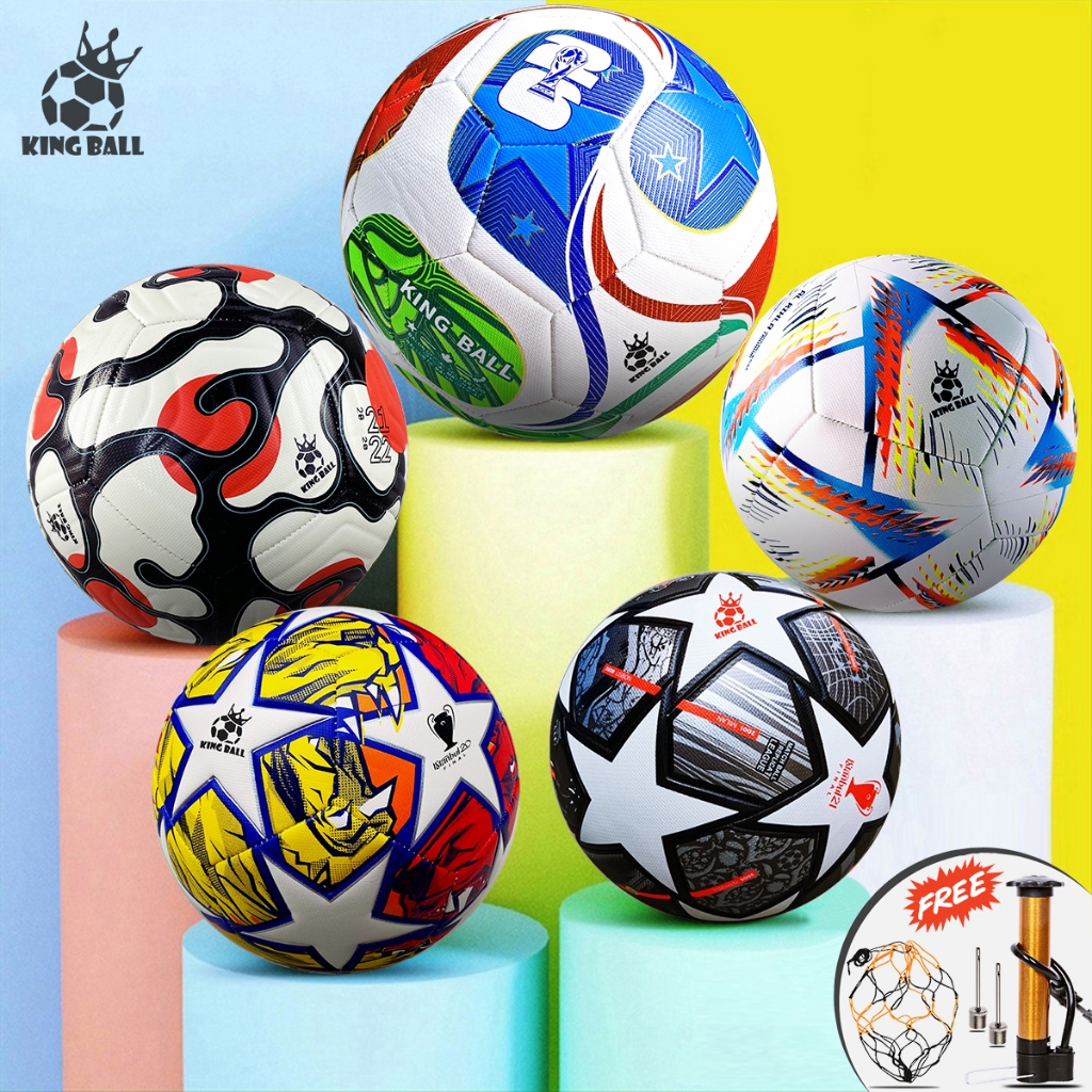 Bóng Đá King Ball Giá Rẻ Trẻ Em Thi Đấu Sân Cỏ Nhân Tạo Trái Banh Size 4 5