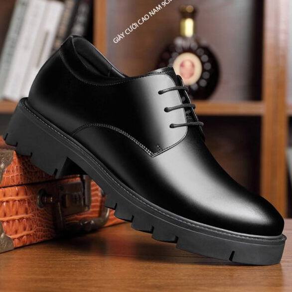 Giày Da Nam Giày Tây Nam Đế Khâu 5  cm LỊch Lãm Quý Phái Sang  G 47 Trọng Bảo Hành 12 tháng