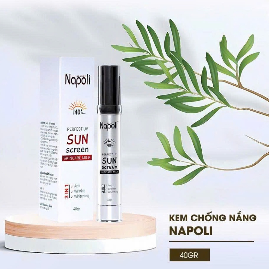 NAPOLI HẢI ÂU VIỆT - KEM CHỐNG NẮNG (SUN SCREEN SPF 40+) 40GR