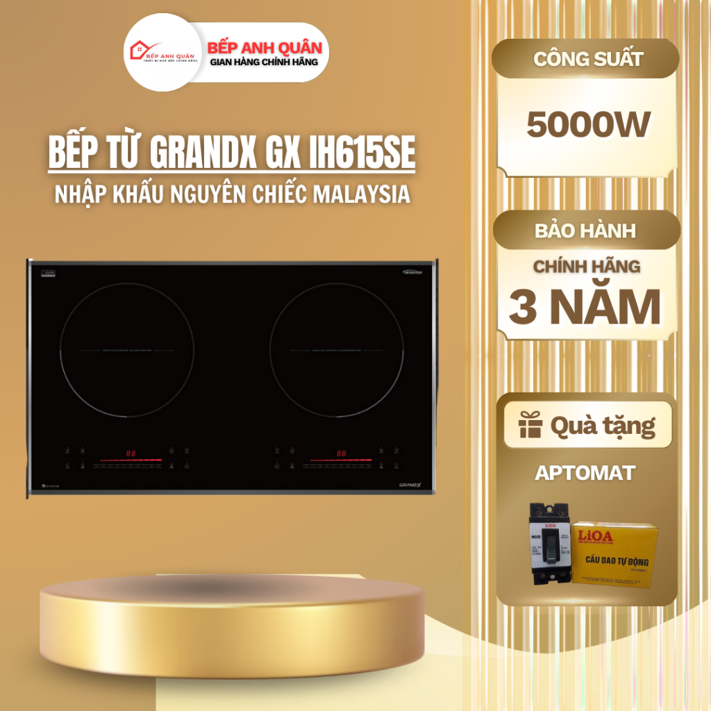 Bếp từ GrandX GX IH615SE | HÀNG CHÍNH HÃNG