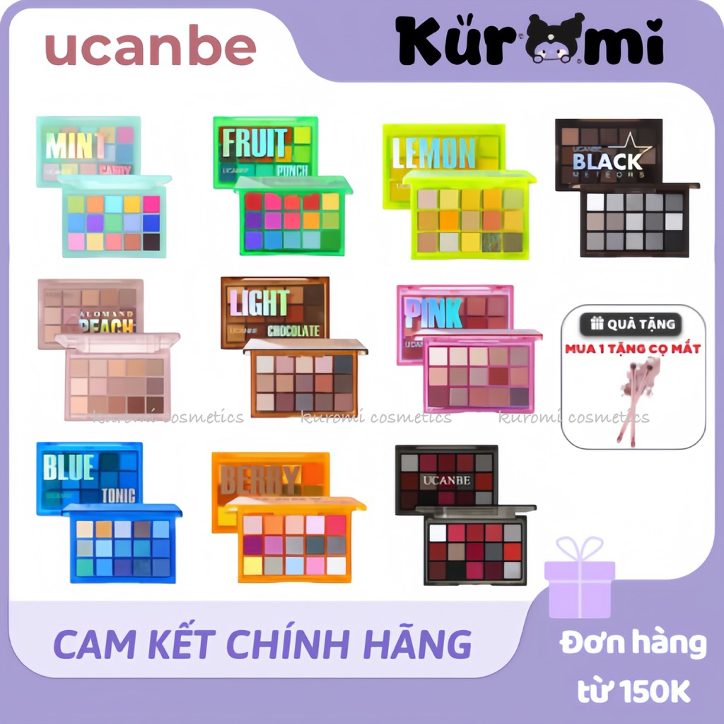 (TẶNG CỌ) UCANBE Bảng Phấn Mắt 15 Ô Ucanbe Cosplay UCANBE Nhiều Tone Màu Nghệ Thuật Cho Người Mới Bắt Đầu Chuyên Nghiệp | BigBuy360 - bigbuy360.vn
